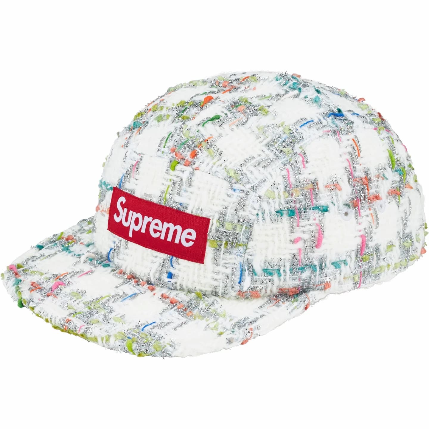 現貨┃Supreme 26FW Metallic Bouclé Camp Cap