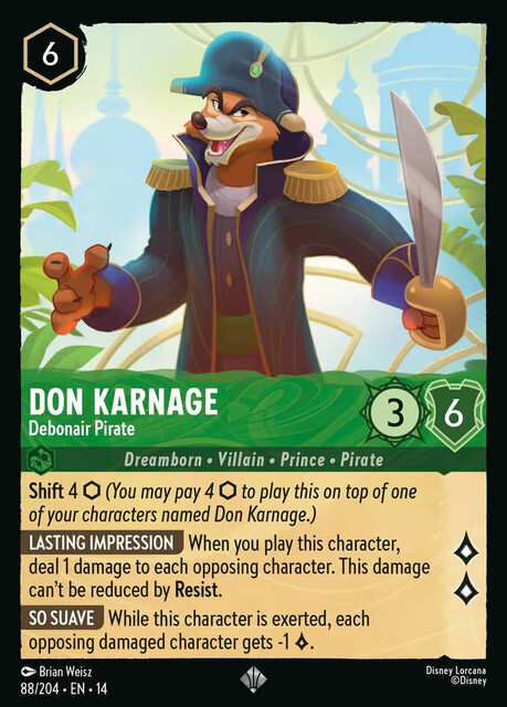 Hyperia City - 88/204 Don Karnage – Debonair Pirate SR