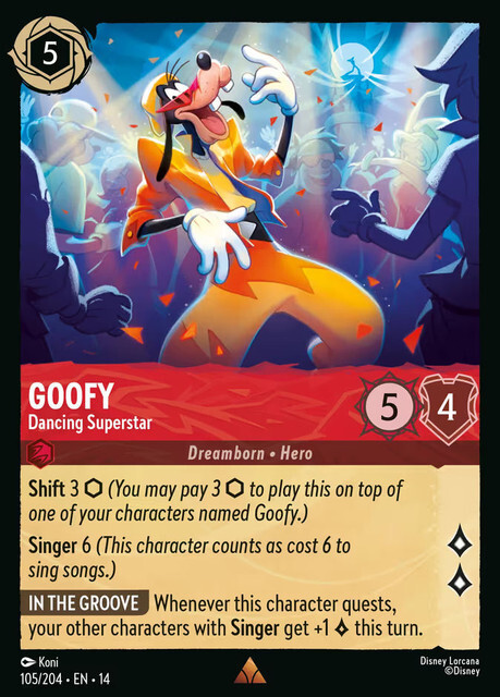 Hyperia City - 105/204 Goofy – Dancing Superstar R