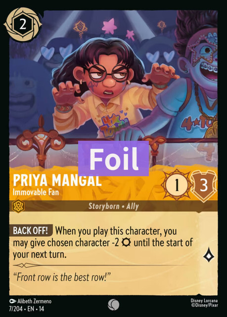 Hyperia City - 7/204 Priya Mangal – Immovable Fan (Foil) C
