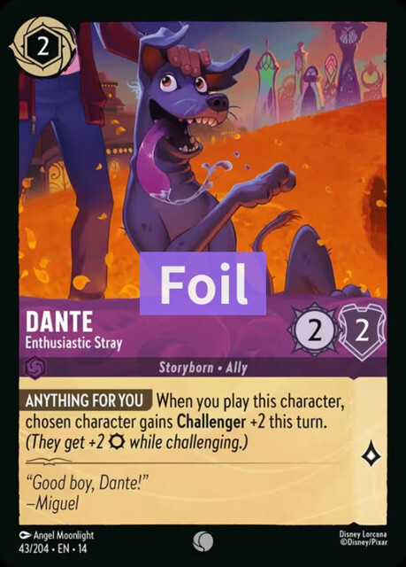 Hyperia City - 43/204 Dante – Enthusiastic Stray (Foil) C