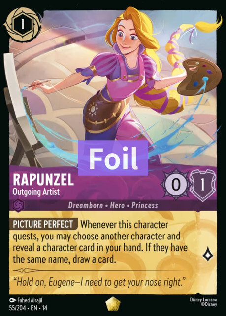 Hyperia City - 55/204 Rapunzel – Outgoing Artist (Foil) L