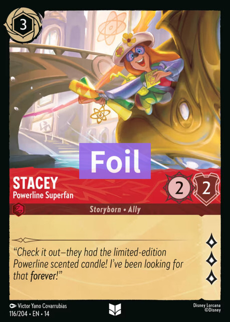 Hyperia City - 116/204 Stacey – Powerline Superfan (Foil) UC