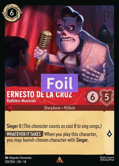 Hyperia City - 120/204 Ernesto de la Cruz – Ruthless Musician (Foil) R
