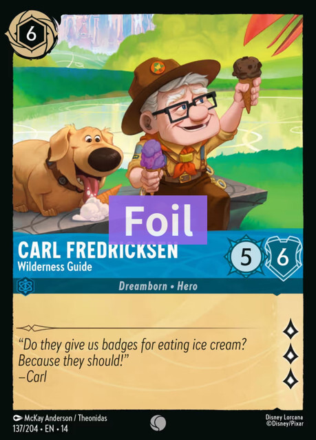 Hyperia City - 137/204 Carl Fredricksen – Wilderness Guide (Foil) C