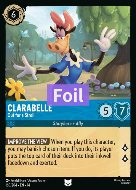Hyperia City - 160/204 Clarabelle – Out for a Stroll (Foil) UC