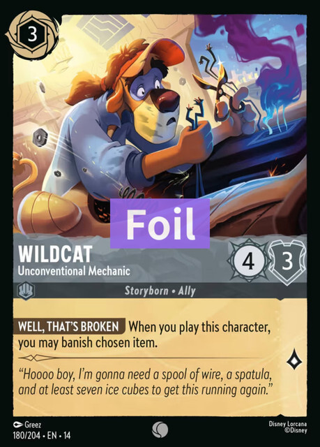 Hyperia City - 180/204 Wildcat – Unconventional Mechanic (Foil) C