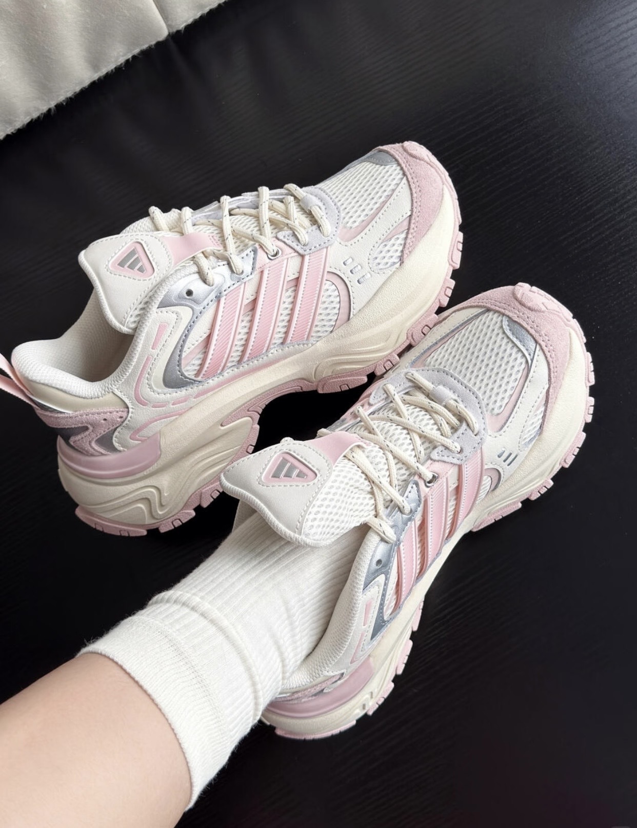 【預訂】ADIDAS SHADOW FEVER 奶油粉-UNISEX