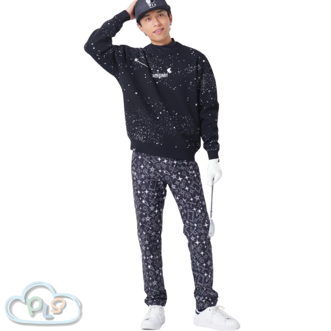 Twinkle Star Zodiac Print Casual Pants (Men's) DORAEMON Jack Bunny!! FESTIVAL'26 vol.2 - Starry Night Drift   #14026-1