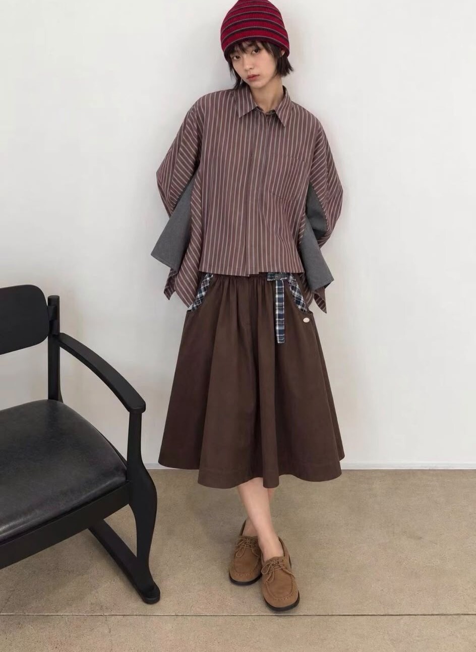 RU10   型格格仔長裙  腰27-38 HIP53 長26.5 $559