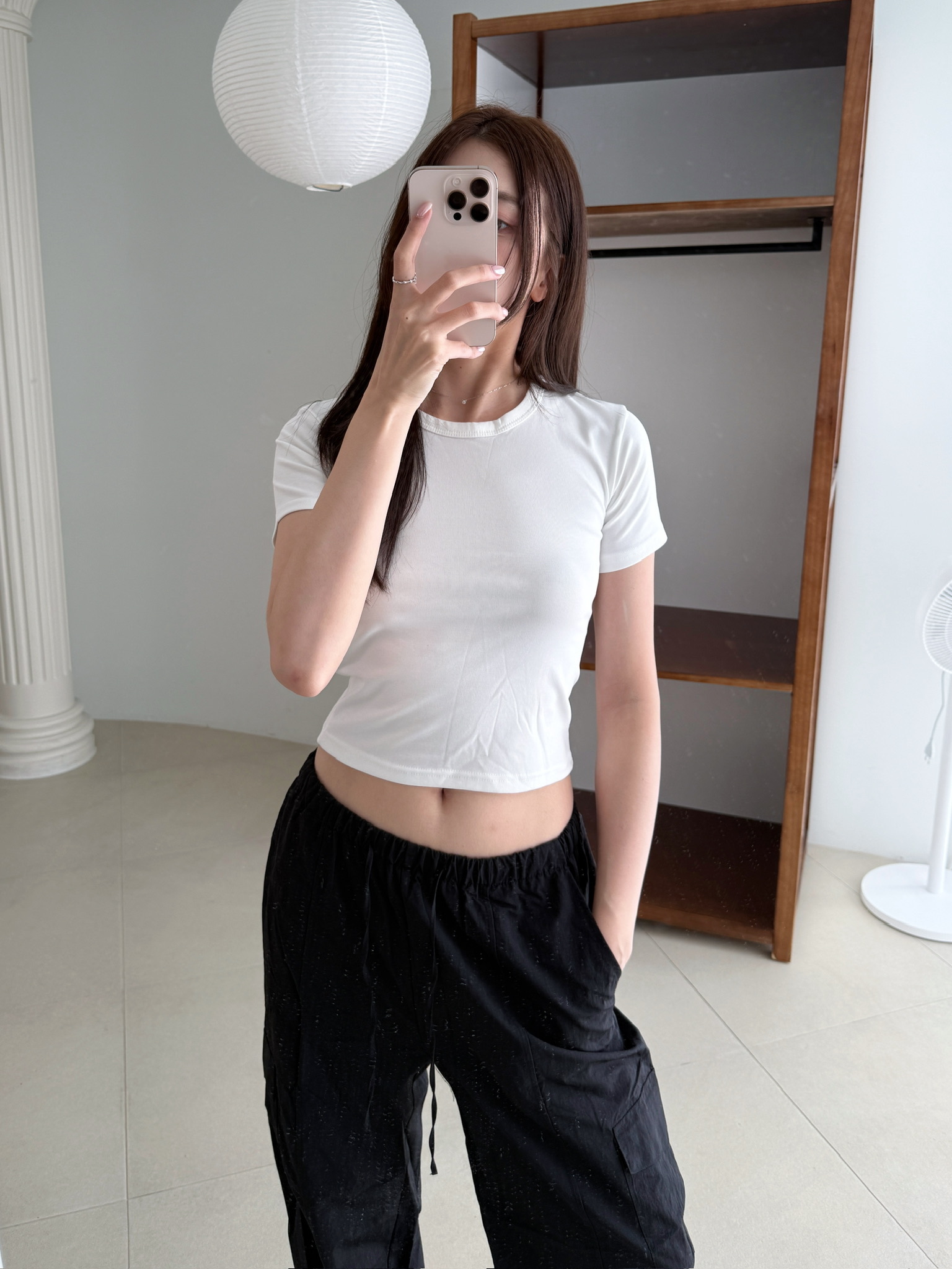 後開衩短袖tee(3色)
