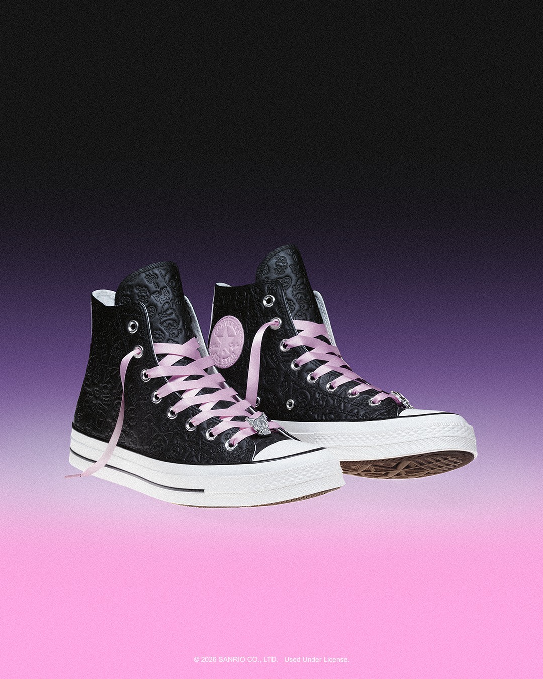 CONVERSE X HELLO KITTY AND FRIENDS CHUCK TAYLOR ALL STAR KUROMI 三麗鷗聯名 酷洛米 黑粉 女鞋 A21834C