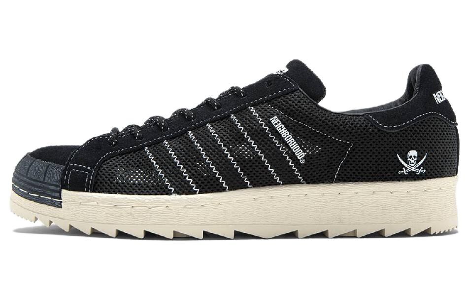 【代購】Adidas Originals x NEIGHBORHOOD X CLOT SUPERSTAR Comfortable Low top Skateboard Shoes Unisex Black IE8879