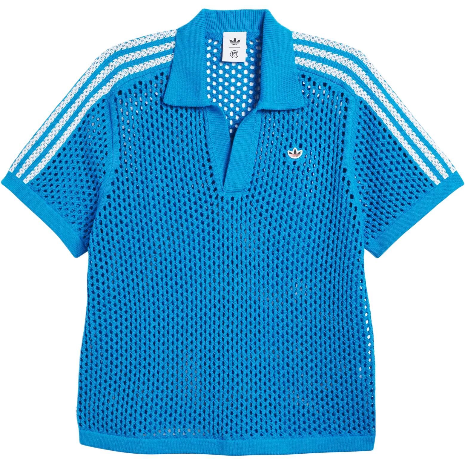 【代購】Adidas Originals x CLOT Polo Shirt Unisex Blue JE9592