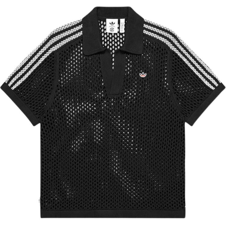 【代購】Adidas Originals x CLOT By EDISON CHEN Polo Shirt Unisex Black JE9593