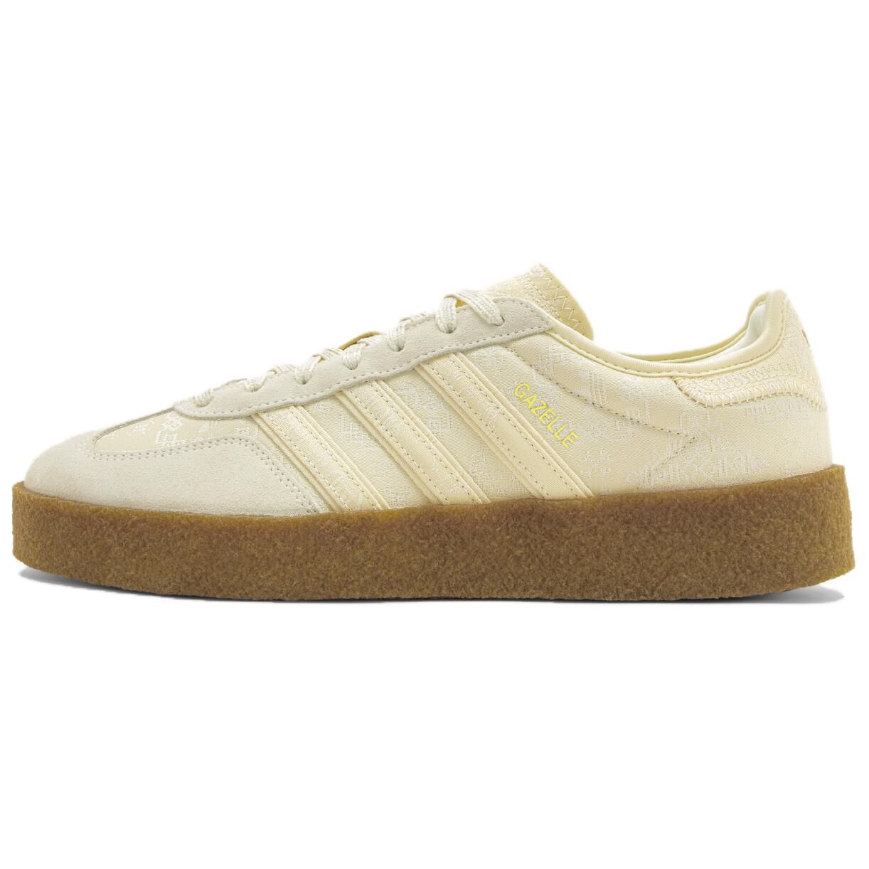 【代購】Adidas Originals x CLOT Gazelle Low top Skateboard Shoes Unisex Ecru JR5410