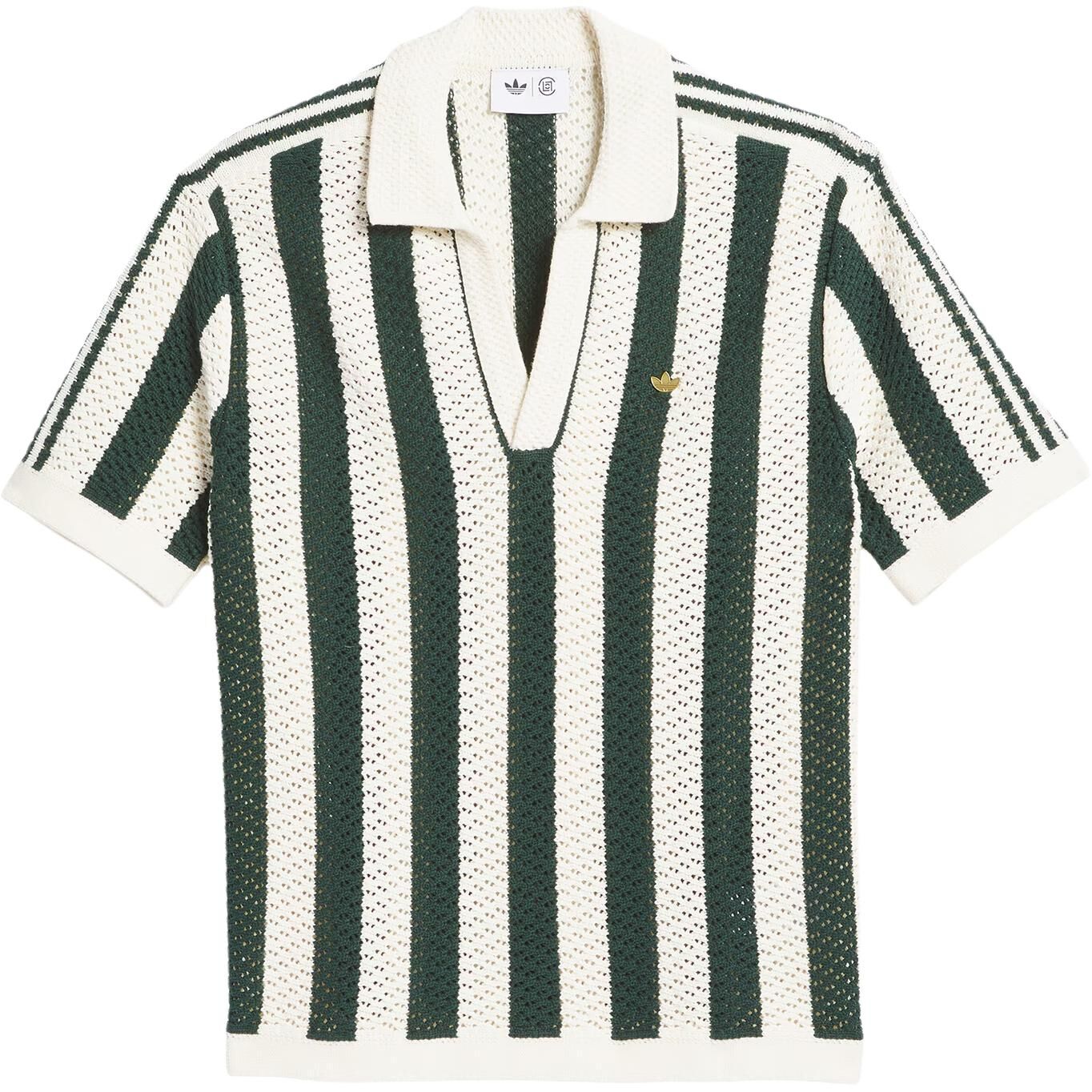 【代購】Adidas Originals x Clot flag label striped-pattern polo shirt JP1615