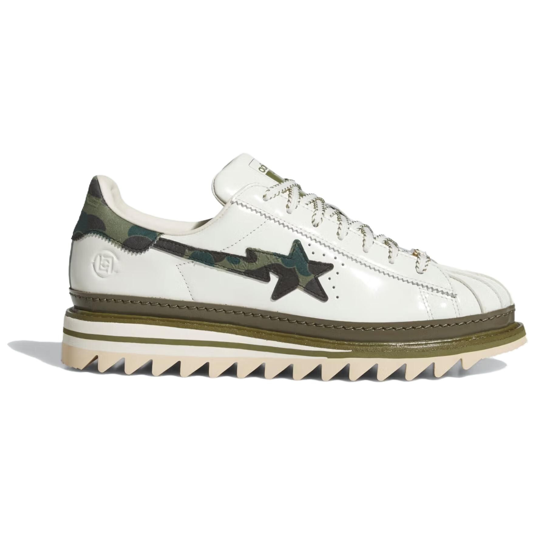 【代購】Adidas Originals x CLOT X BAPE SUPERSTAR Low top Casual Shoes Unisex White KJ1473