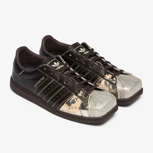 【代購】adidas Originals SUPERSTAR SQ 復古貝殼頭板鞋 男女同款 深棕色