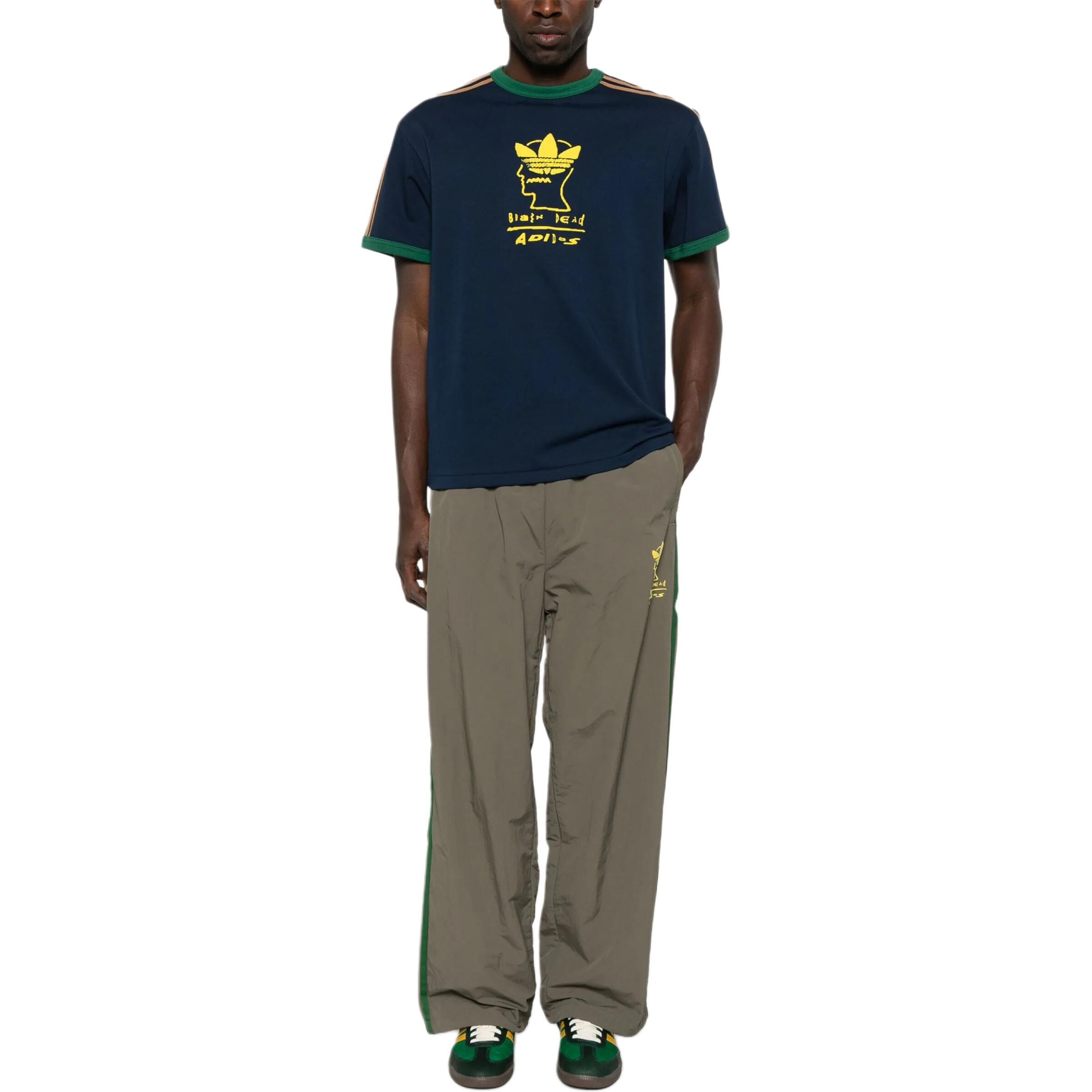 【代購】Adidas Originals x Brain Dead flocked-logo T-shirt JN2412
