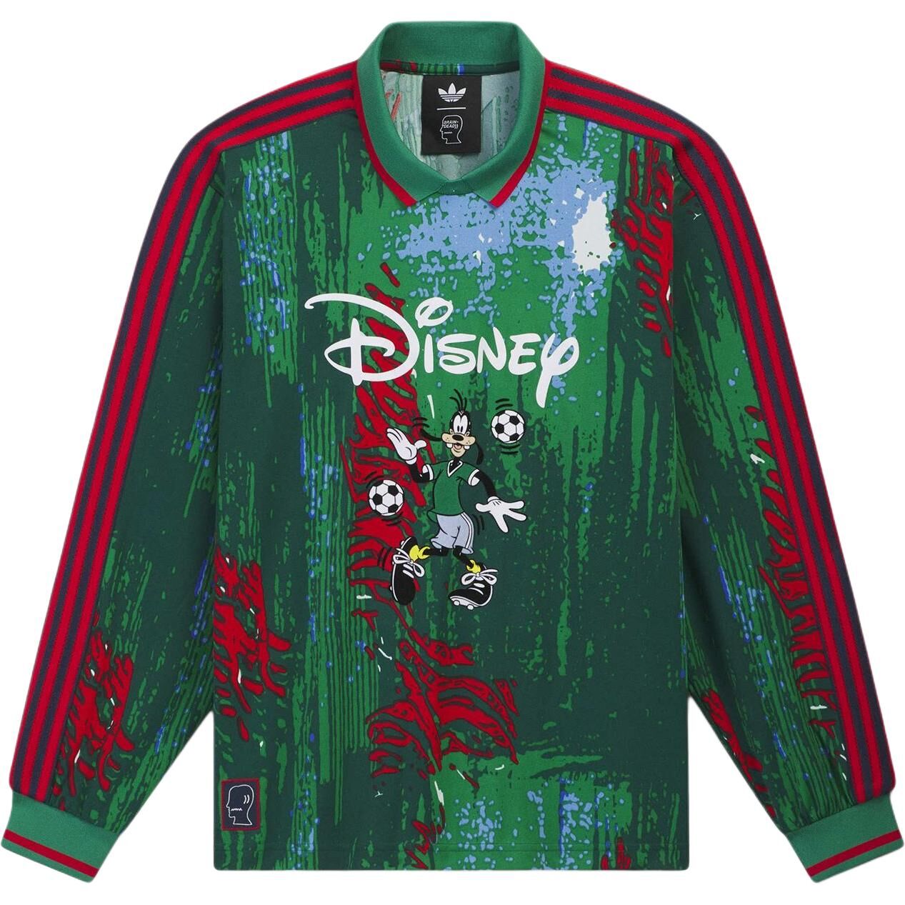 【代購】Adidas Originals X Brain Dead Soccer Jerseys Men's Bright Pink Red Neon/Smoky Green/Blue Lapel Moderate Straight Fit KR5177