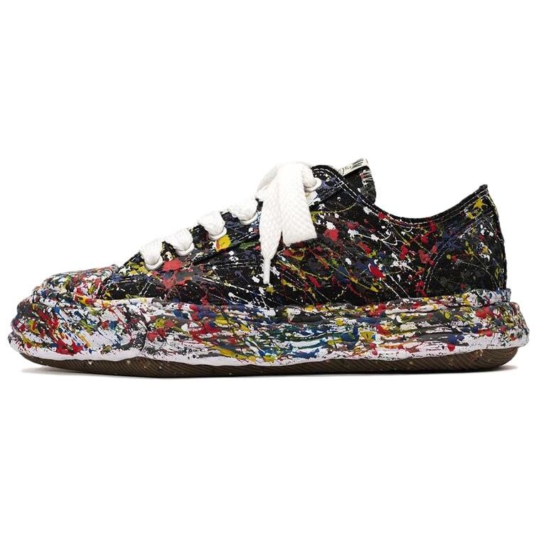 【代購】MIHARA YASUHIRO Peterson Low top Skateboard Shoes Unisex Black A14FW725-BLACK