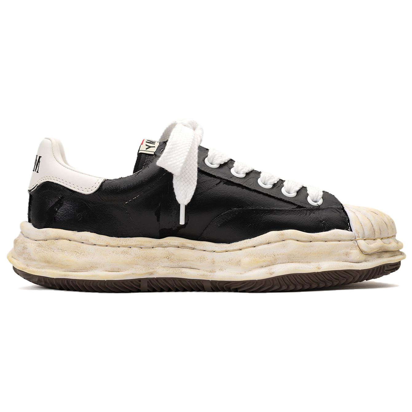【代購】Mihara Yasuhiro Blakey Torn-Film Lace-Up Sneakers A15FW727