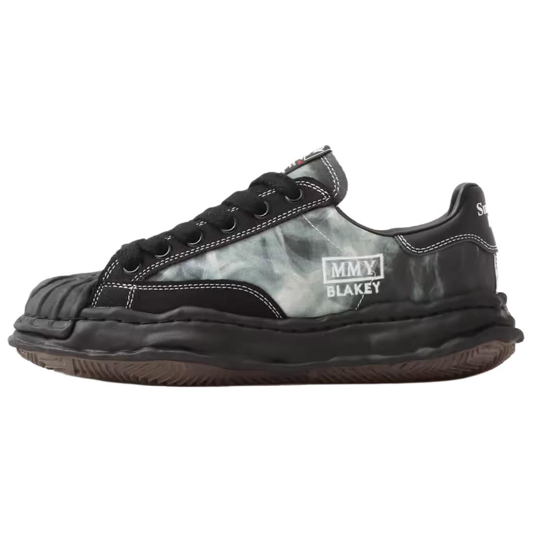 【代購】Atmos X #FR2 x MIHARA YASUHIRO BLAKEY LOW Smoking Kills Low top Skateboard Shoes Unisex Black Green C15FW707-BLACK