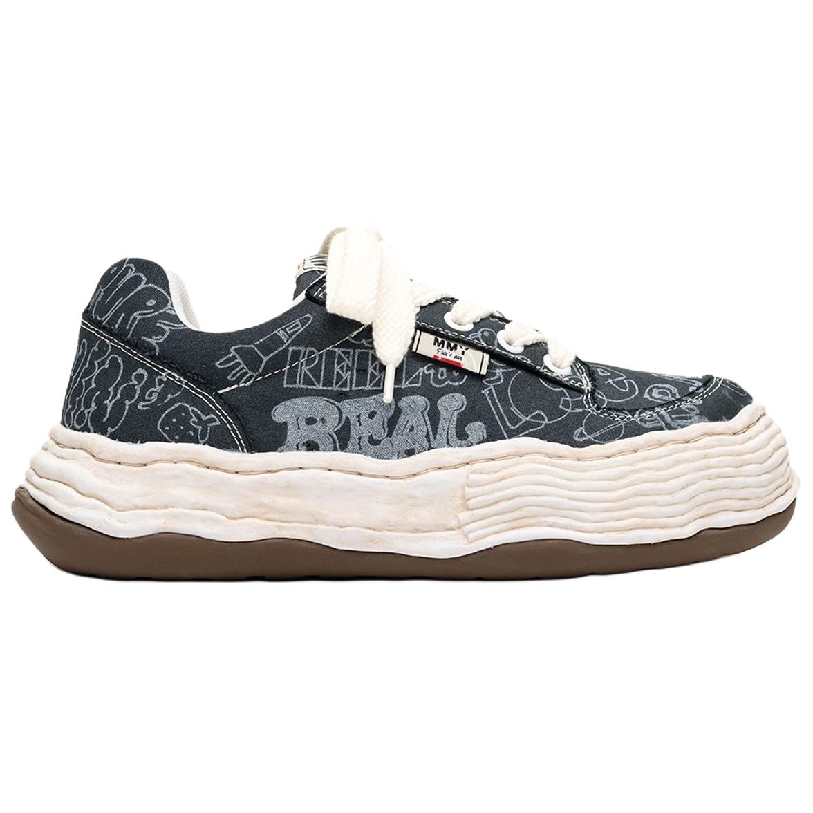 【代購】Mihara Yasuhiro Oliver og print cotton sneakers A16FW705
