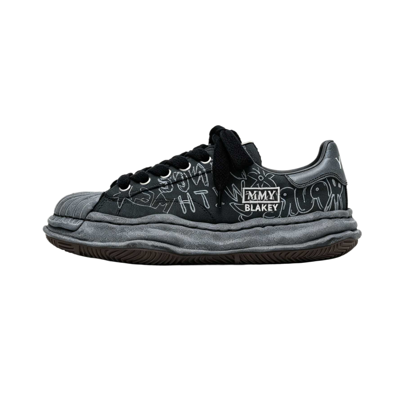 【代購】MIHARA YASUHIRO Blakey Casual Shoes Unisex Low-top Black/Black A16FW730-18