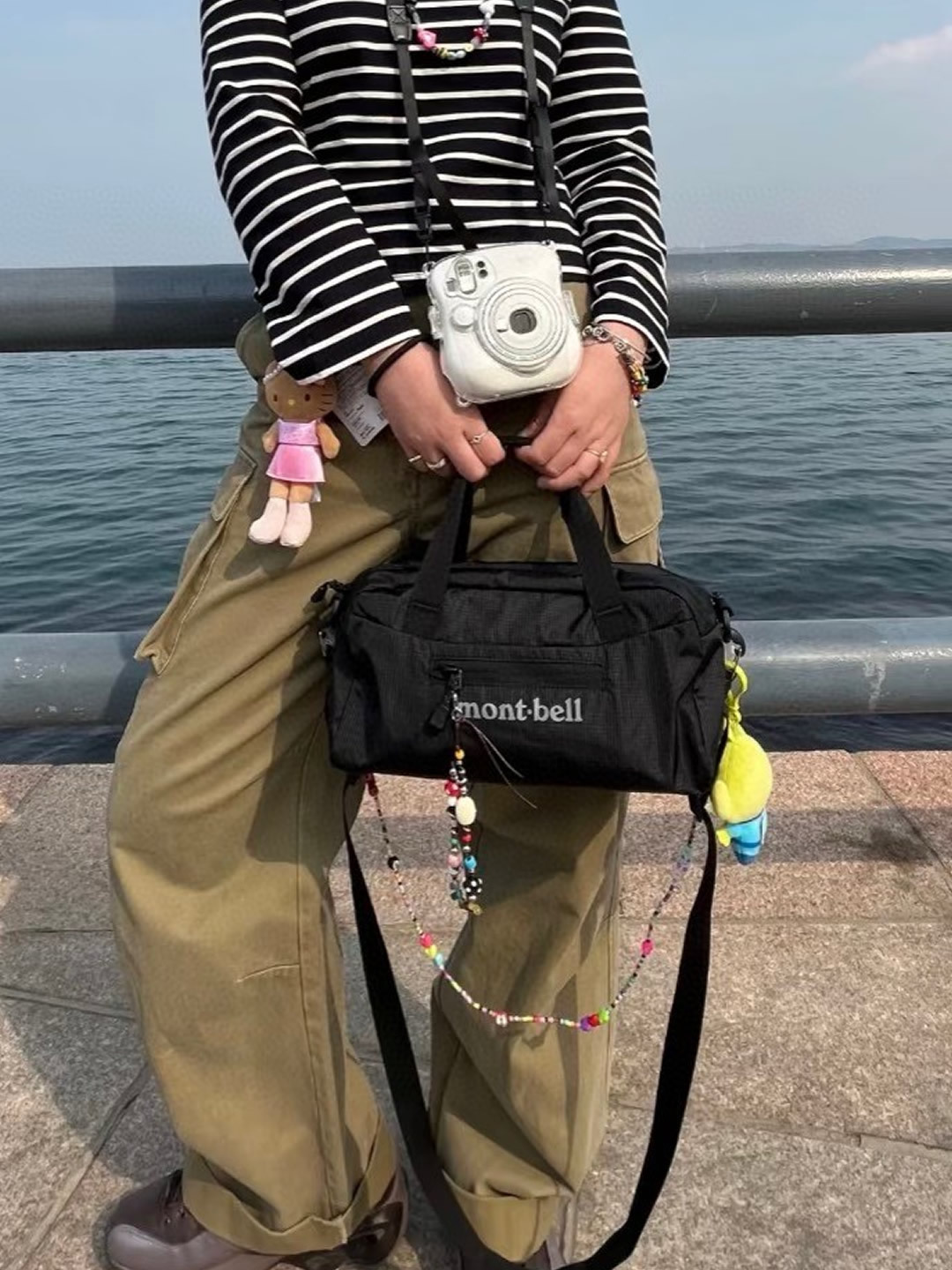 🇯🇵 mont-bell 5L LIGHT WEIGHT DUFFLE BAG 2WAY 雙背法 防潑水 戶外 輕量 保齡球包 迷你波士頓包 側背包 手提包 單肩包 / 預購