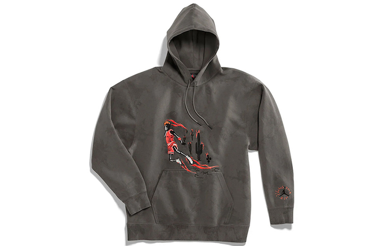 【代購】Travis Scott Jordan Washed Suede Hoodie CN3422-068