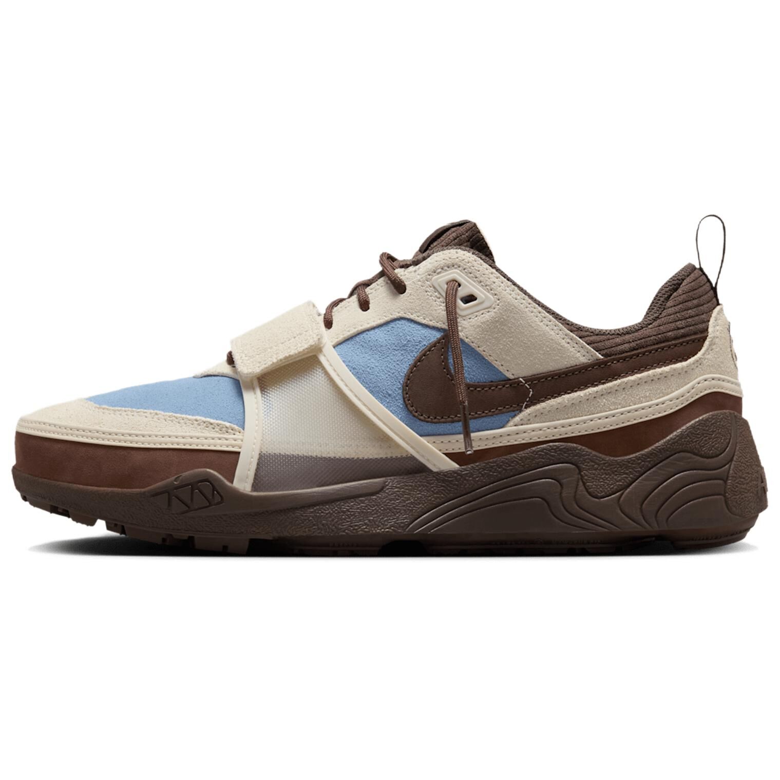【代購】Nike x Travis Scott ZOOM Field JAXX Breathable Low top Casual Shoes Unisex Beige Blue HQ3072-400