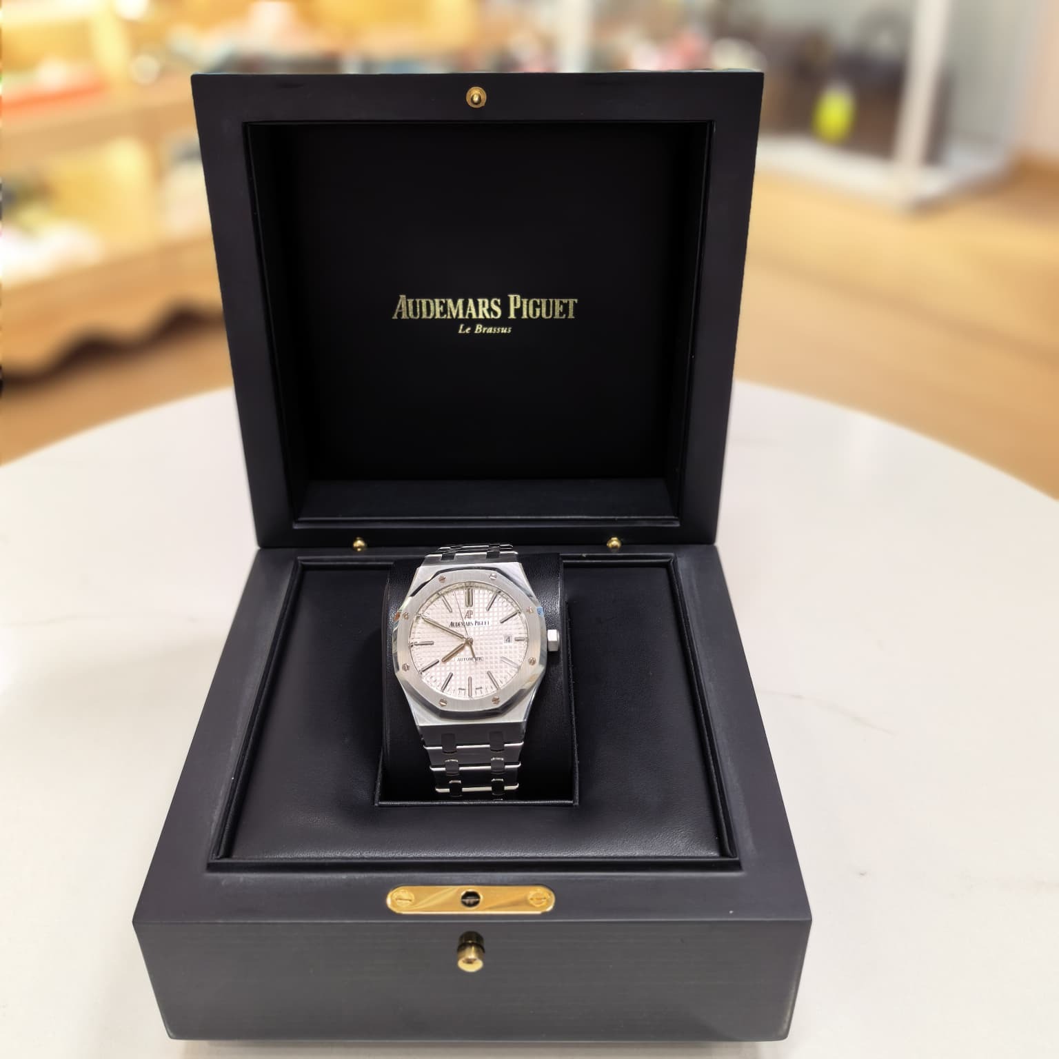 全新AUDEMARS PIGUET 41MM, J91949, ROYAL OAK 15400ST  #AP手錶白面, #愛彼皇家橡樹 #BRAND NEW #香榭站正品