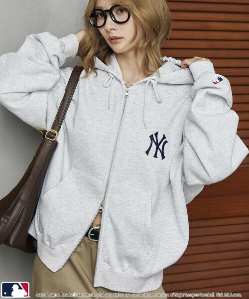 日本🇯🇵連線 MLB 日本支線 x PUBLUX 刺繡雙拉鏈運動連帽衫 隊徽 刺繡 運動外套 連帽外套 連帽衫 長袖 3款(任買兩件711免運)/預購