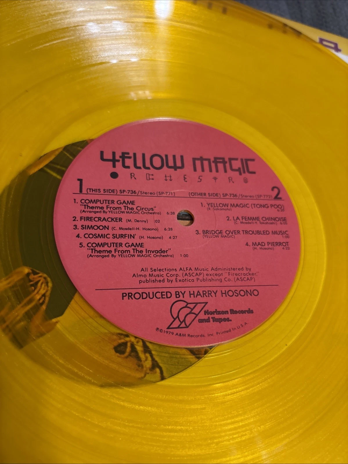 YMO - Yellow Magic Orchestra [LP] 同名專輯 Self-titled 黑膠唱片 & 絕版黃色透明彩膠 / 黃色魔術交響樂團