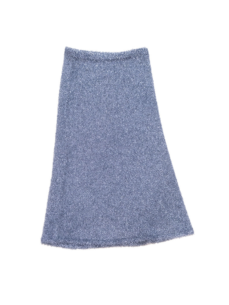 Greenwich Knit Skirt - Silver
