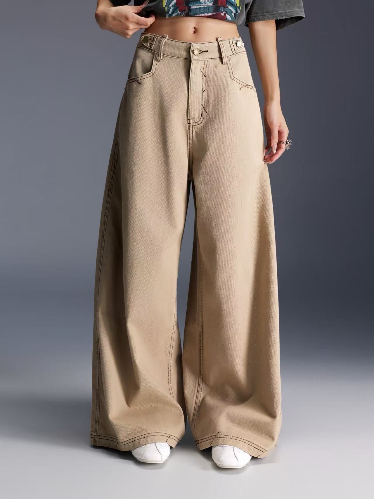 1019GZ44-GZTRIP-TUOGU-Casual Pants (A44 Grey Green)