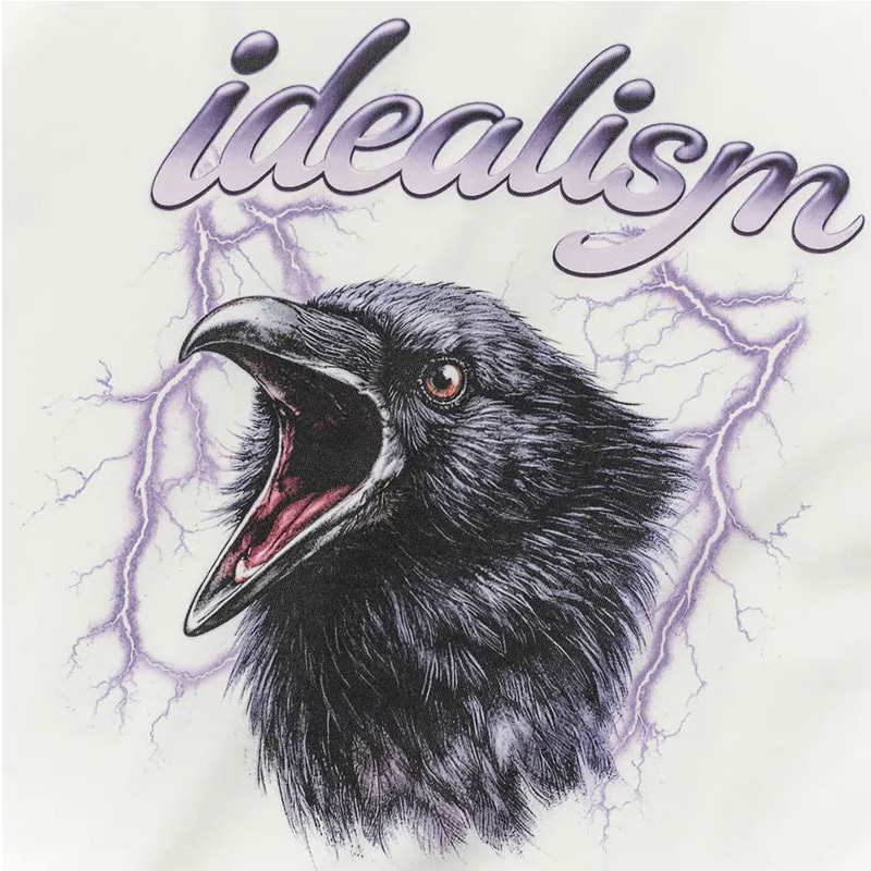 idealism CROW L/S TEE White 烏鴉 長T 長袖 白色 ID-66 [台灣現貨]