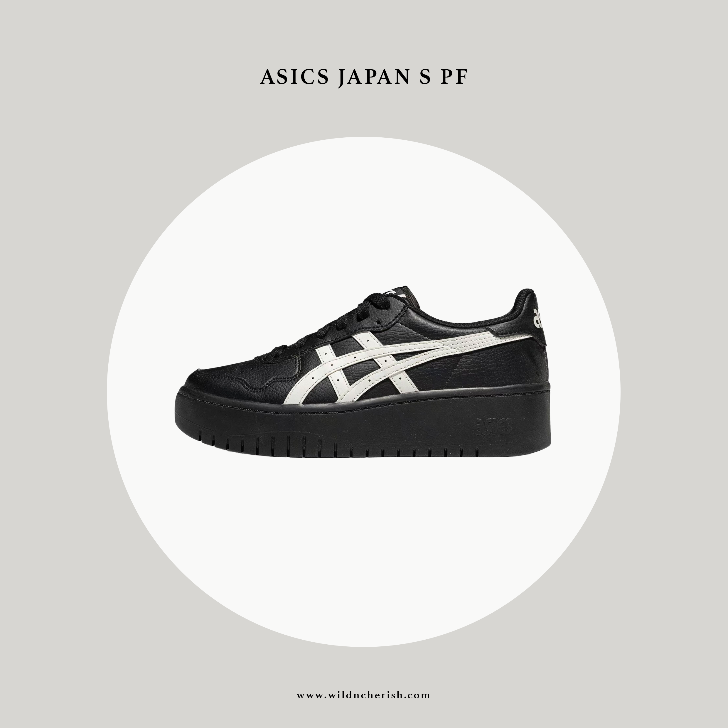 預訂 | Asics Japan S PF 厚底 黑色