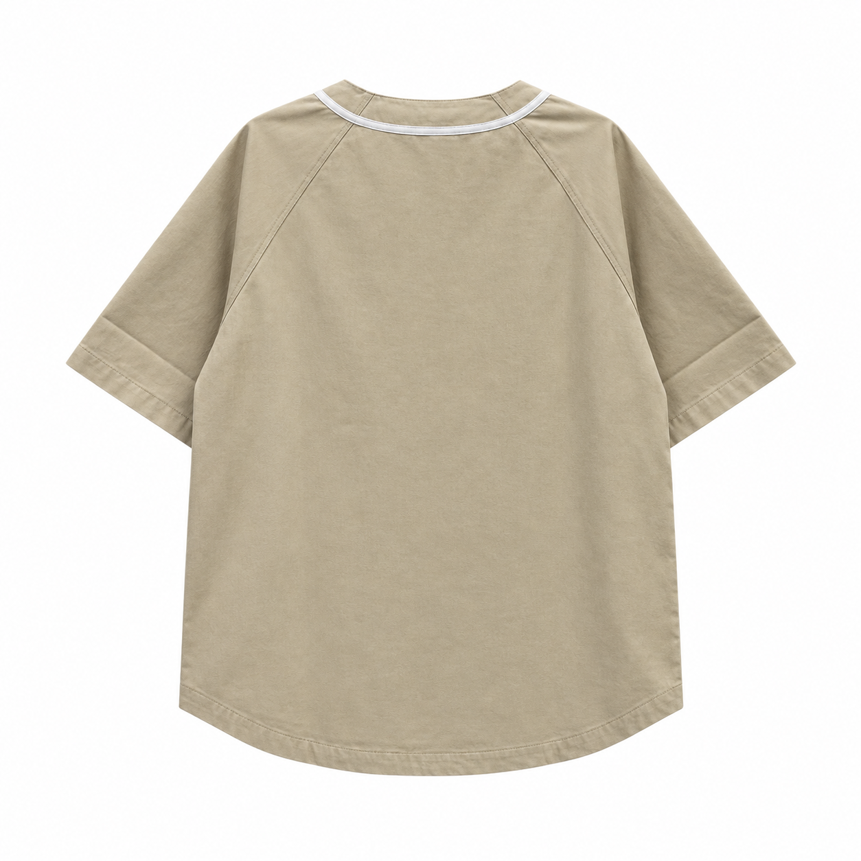 【KANGOL】中性短袖棒球衫｜經典球衣．純棉舒適｜卡其色-6425147331