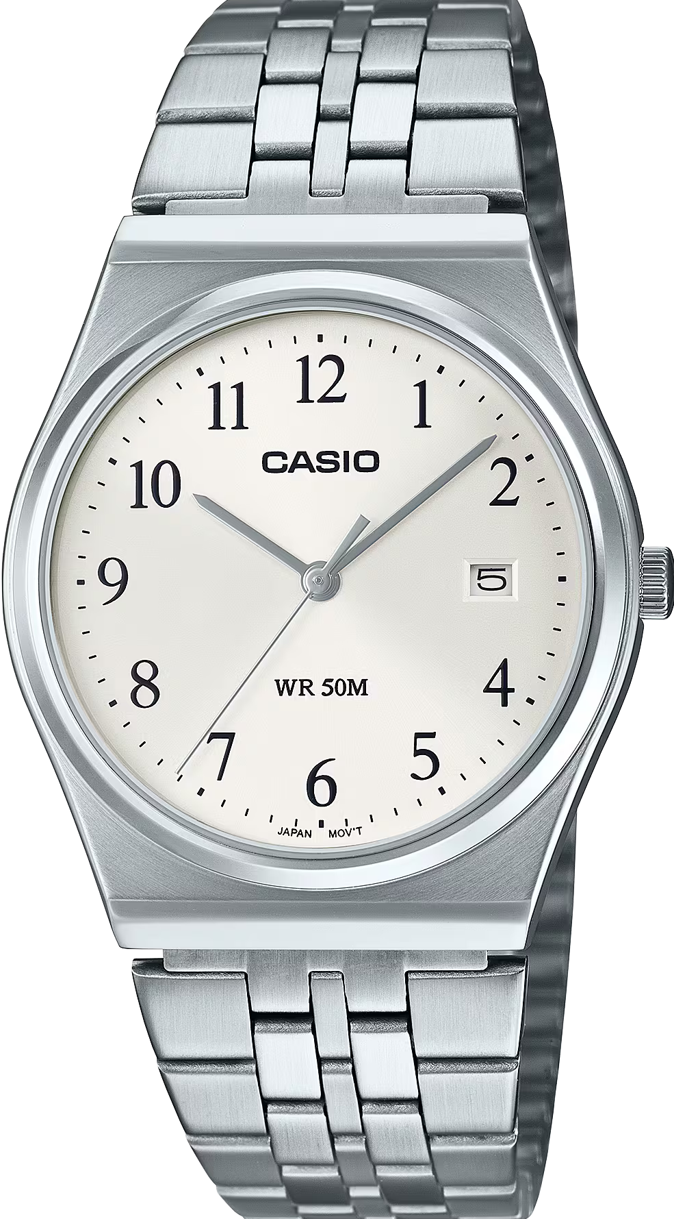 萬年鐘錶 - CASIO 卡西歐 復古外觀白色面盤中性男女錶 MTP-B145D-7B 錶徑35MM