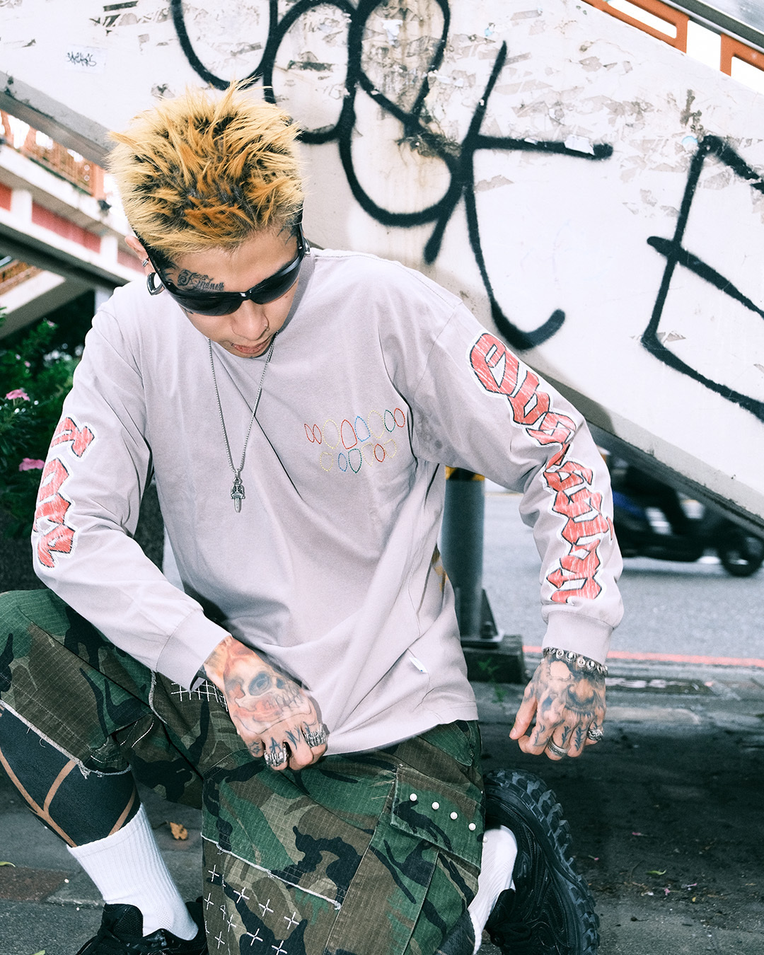 MTA OCV L/S TEE 灰色 黑色 水洗 印花 街頭 縫線 純棉 寬鬆 OCV 長T【M26AOLST】