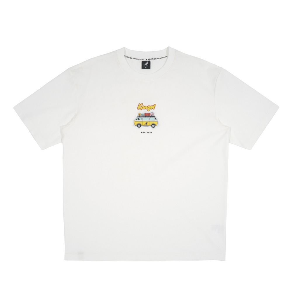 【KANGOL】中性巴士趣味圖T｜趣味印花．彈性舒適｜2色-65251014