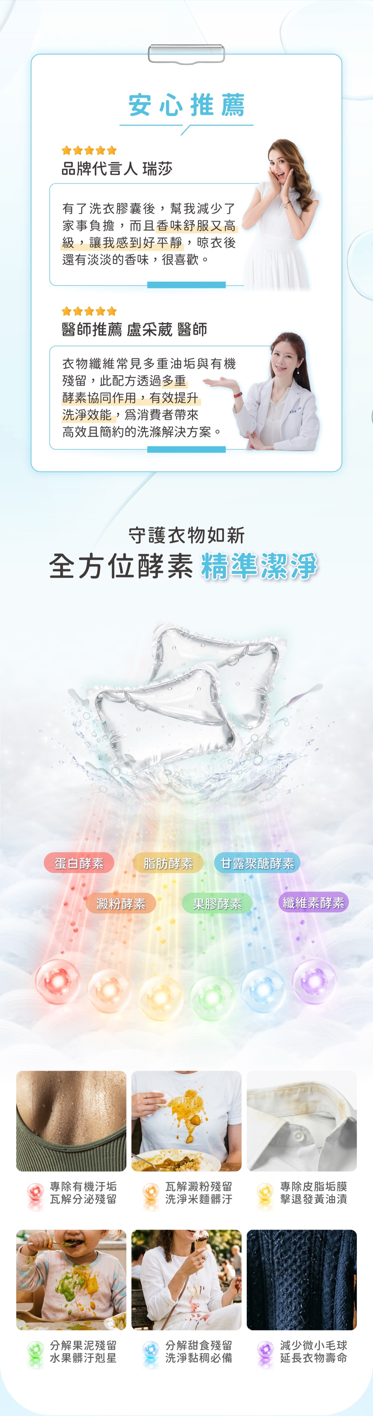 旬花洗衣膠囊－推薦六酵素