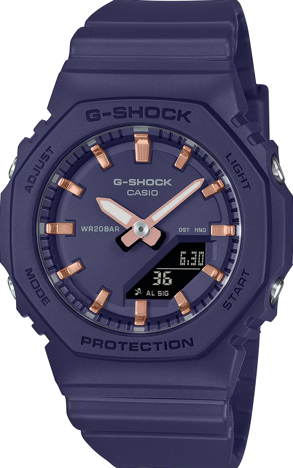 萬年鐘錶 - G-SHOCK   纖薄精緻八角電子錶 GMA-P2100M-2 錶徑 : 40.2mm