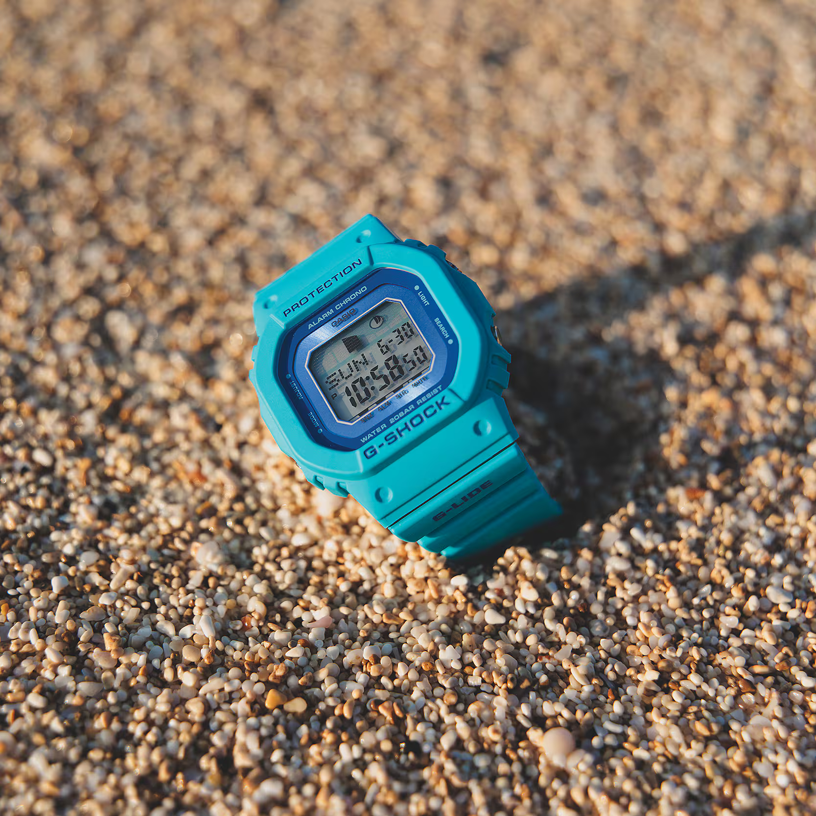 萬年鐘錶 - G-SHOCK  活力夏季月相潮汐衝浪電子錶 GLX-S5610-2 錶徑 : 40.5 mm