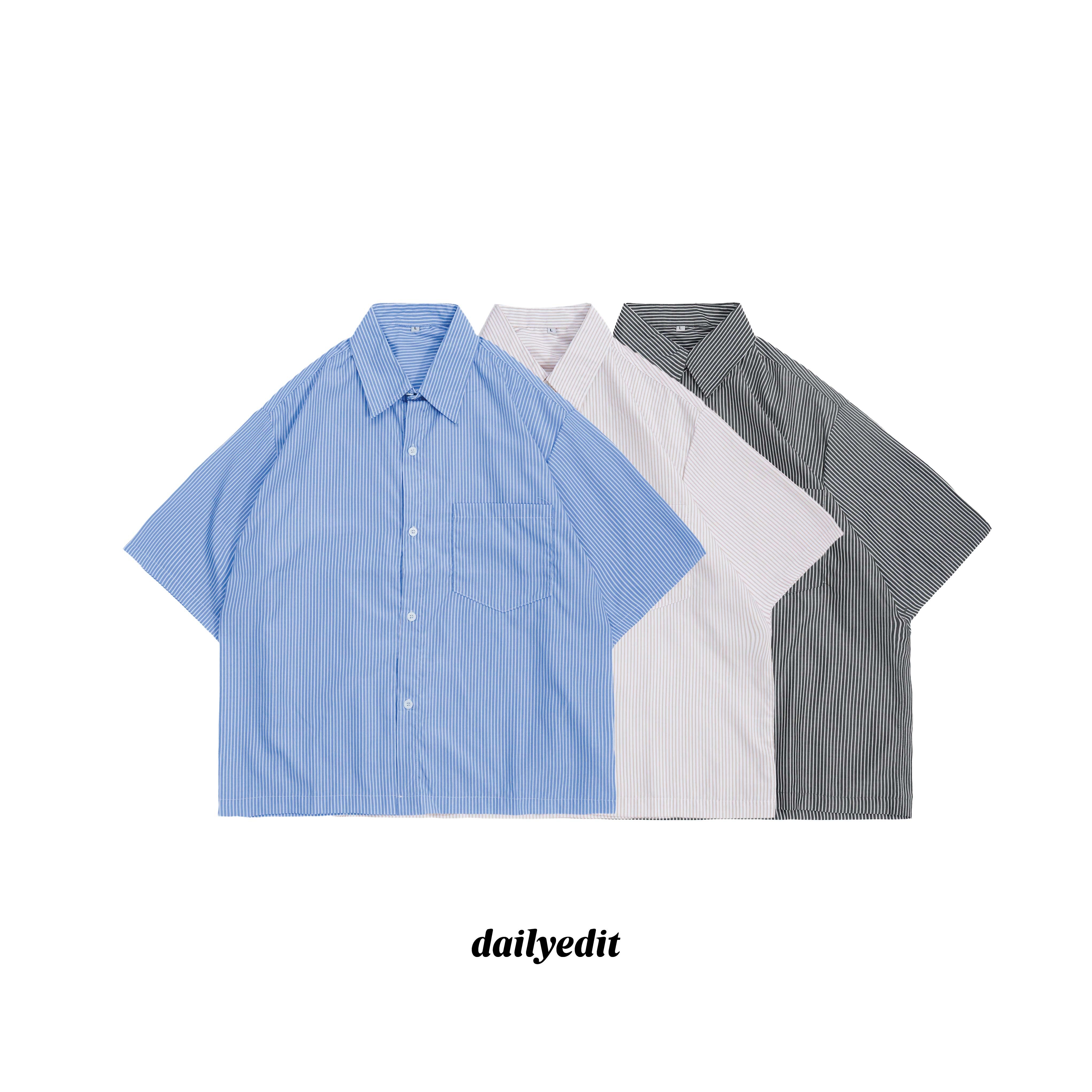 空氣感條紋襯衫 Relax Striped Shirt ST-010