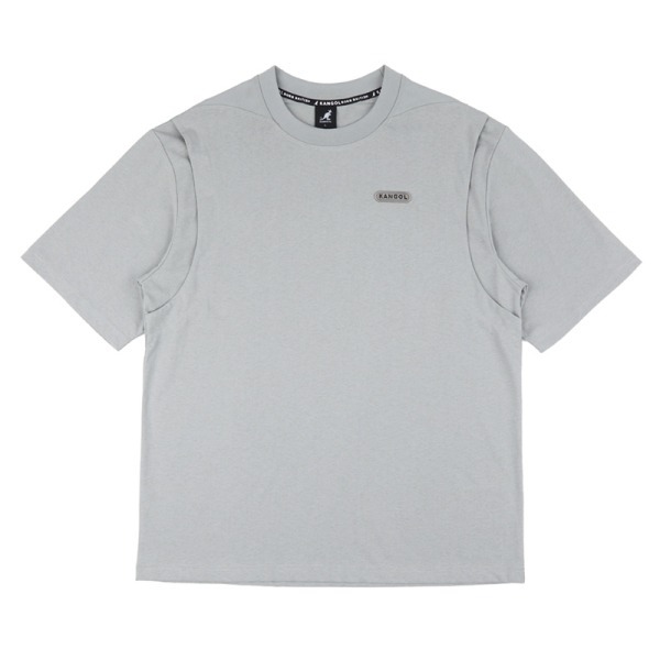 【KANGOL】中性落肩假兩件上衣｜落肩剪裁．層次假兩件｜3色-64251003