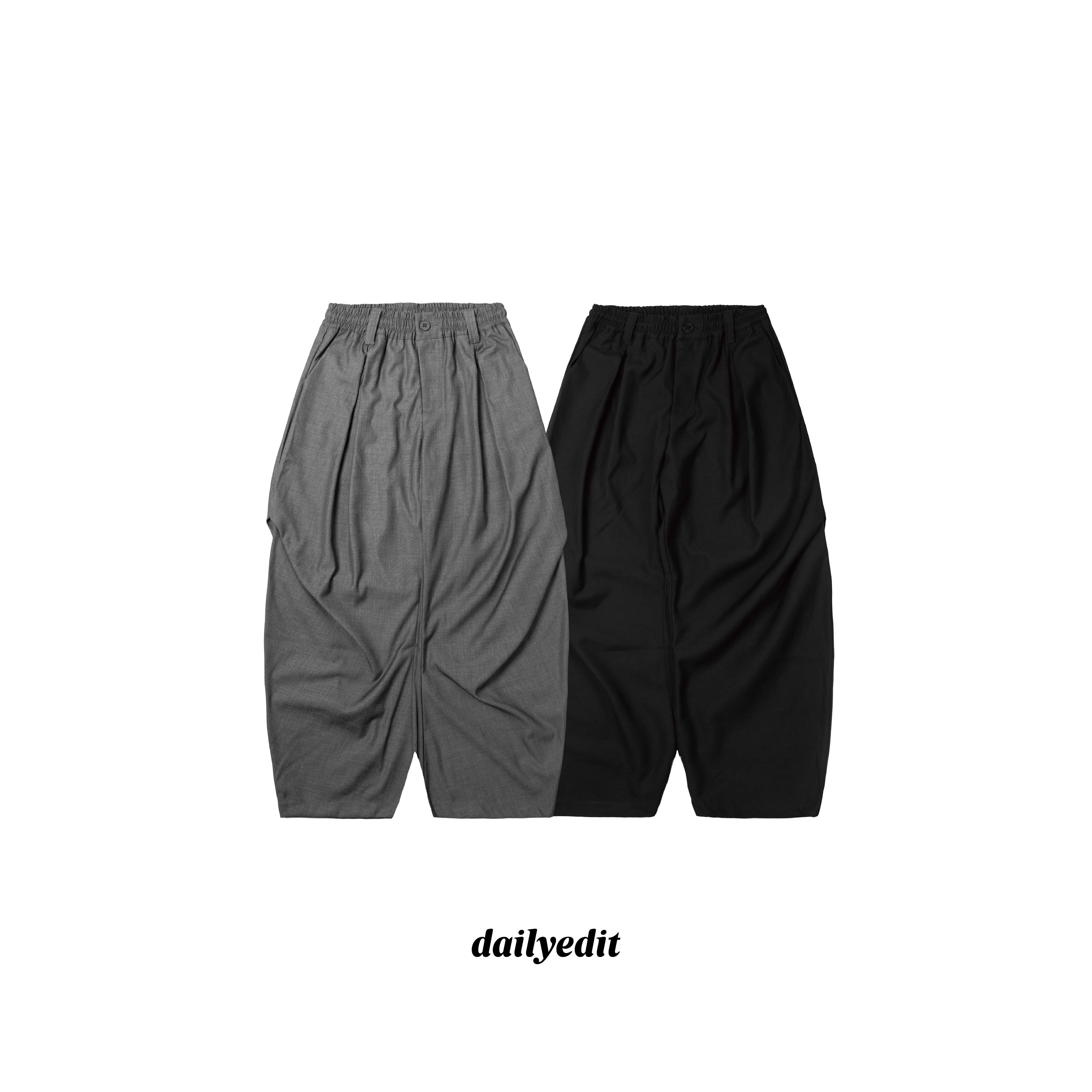 剪裁打褶寬西褲 Loose Tailored Trousers LL-025